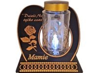 MAMA MAMIE SOLAR SOLARNY ZNICZ LAMPION NA GRÓB SKOS  DZIELI ZŁOTO