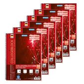 zeszyt a4 notatnik kołonotatnik kratka 6szt stylex