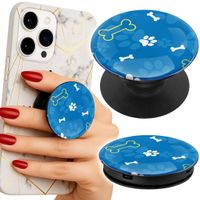 Uchwyt do telefonu Popsocket na palce/stojak ŁAPKI KOŚCI PIES