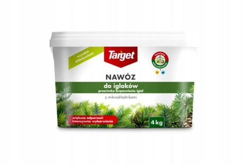Nawóz do iglaków przeciw brązowieniu igieł z mikroskładnikami 4 kg - Target na Arena.pl