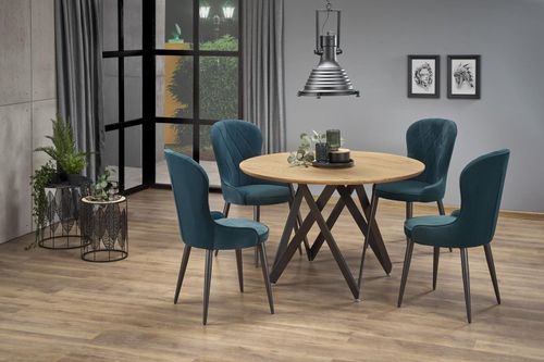 Stół Zambia dąb złoty/ czarny na Arena.pl