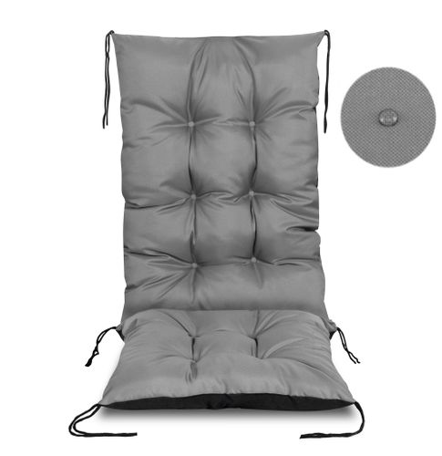 Poduszka Ogrodowa 50X50X80 Cm Na Krzesło Wodoodporna Szara na Arena.pl