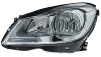 Mercedes W204 reflektor przedni lampa przednia lewa srebrna
