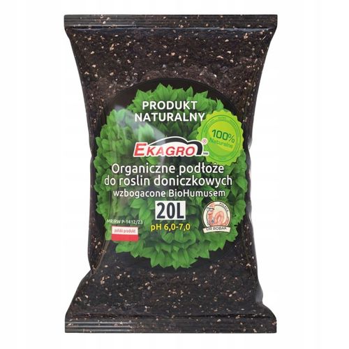 Ziemia Podłoże do Roślin 20L Doniczkowych Zielonych Kwiatów z humusem na Arena.pl