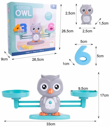 Waga Szalkowa Równoważnia Sowa Nauka Liczenia Sowy na Arena.pl