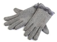 Rękawiczki damskie z dzianiny z futerkiem roz. M