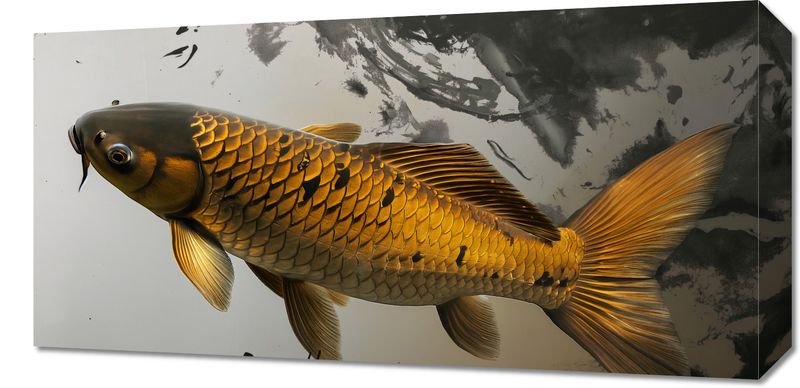Obraz 60x30cm Spokojna Ryba Koi zdjęcie 1