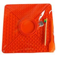 Mata Silikonowa Na Smakołyki dla Psa Pomarańczowa