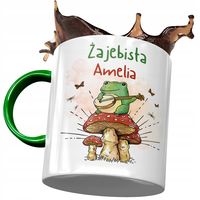 Kubek Zielony Dla Amelii Żony Przyjaciółki Z Nadrukiem Ze Zdjęciem