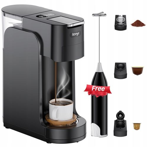 Ekspres kapsułkowy, ekspres wielokapsułkowy 3 w 1+ spieniacz do mleka na Arena.pl