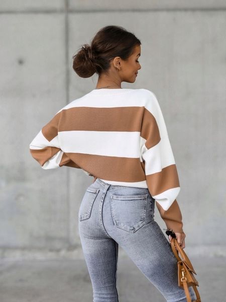 COCOMORE Sweter Pasy Szary + Różowy NEW zdjęcie 10