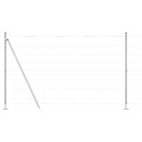 Ogrodzenie pastwiskowe Srebrny 50 x 1.5 m Stal galwanizowana