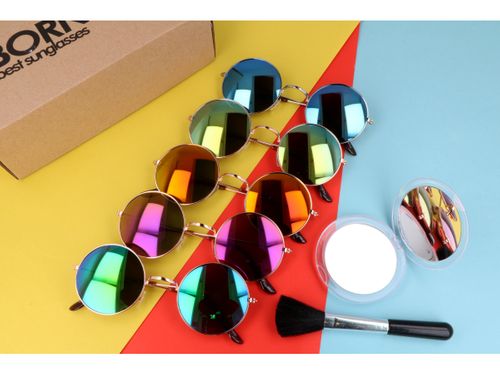 Lustrzane okulary lenonki na Arena.pl