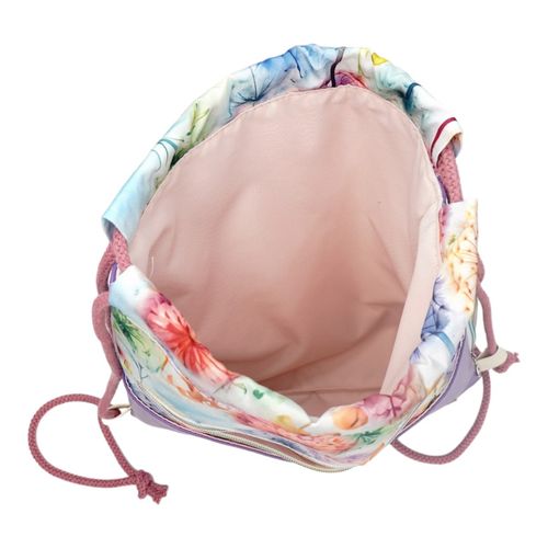 Worko-Plecak Fioletowy z Motywem Dmuchawców – Handmade z Ukrytą Kieszenią na Zamek na Arena.pl