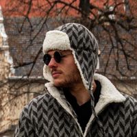 Ciepła wełniana czapka w stylu Aviator z nausznikami Size:57-59cm