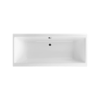 Pryzmat Slim wanna prostokątna 170x75 cm biały połysk