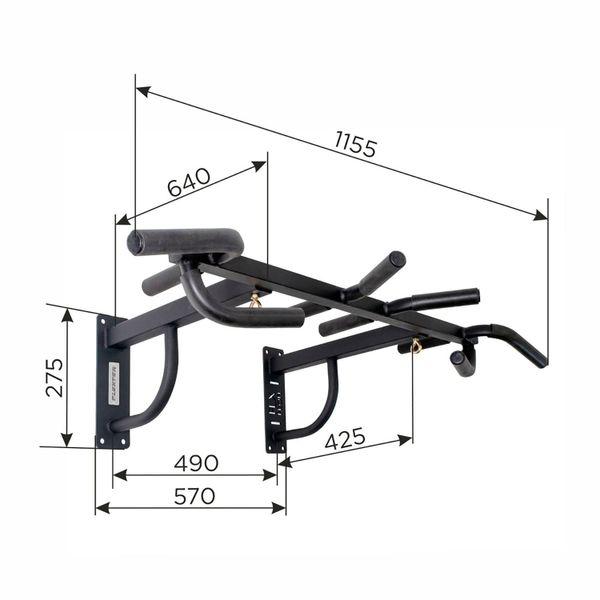 drążek do podciągania Arnold czarny MAŁPISZON zdjęcie 9