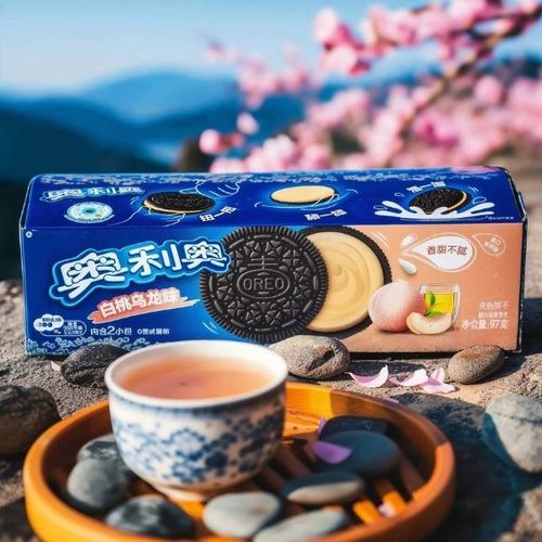 Oreo chińskie ciastka Biała Brzoskwinia i Herbata Oolong 97g na Arena.pl