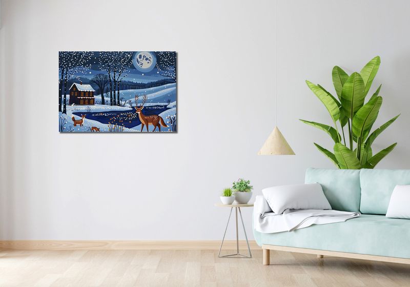 Obraz 90x60cm Przyszła Zima zdjęcie 2