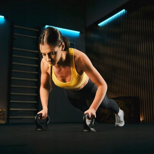 Hantle regulowane 20kg zestaw hantli 2x10kg gryf kettlebell Trex Sport na Arena.pl