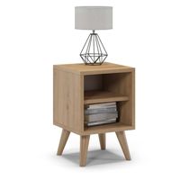Szafka nocna na nóżkach, SKAND, 30x30x45 cm, dąb, mat | TYLETEGOTU