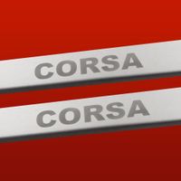 Listwa progowa OPEL/VAUXHALL CORSA D Stal nierdzewna 304 mat 2szt