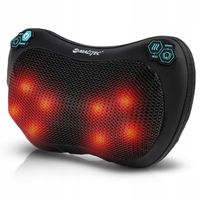 PODUSZKA MASUJĄCA GRZEJĄCA MASAŻER SHIATSU DO KARKU PLECÓW NÓG CIAŁA