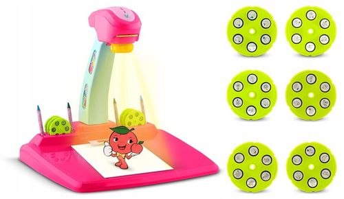 PROJEKTOR DO NAUKI RYSOWANIA RZUTNIK RICOKIDS + 36 SLAJDÓW i 12 KREDEK na Arena.pl