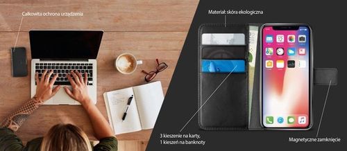 PURO Etui Booklet Wallet Case do iPhone Xs Max na Arena.pl