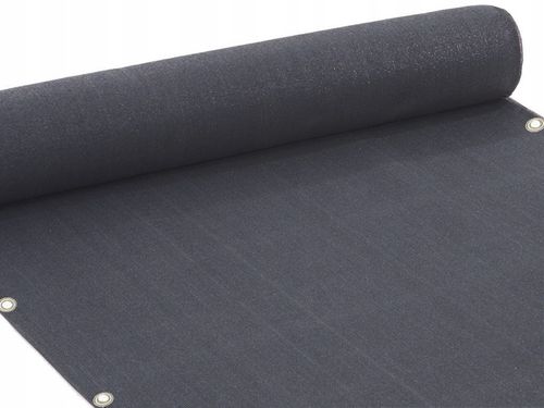 OSŁONA NA BALKON 95% GRAFITOWA NA TARAS PŁOT MATA BALKONOWA Z OKUCIAMI na Arena.pl