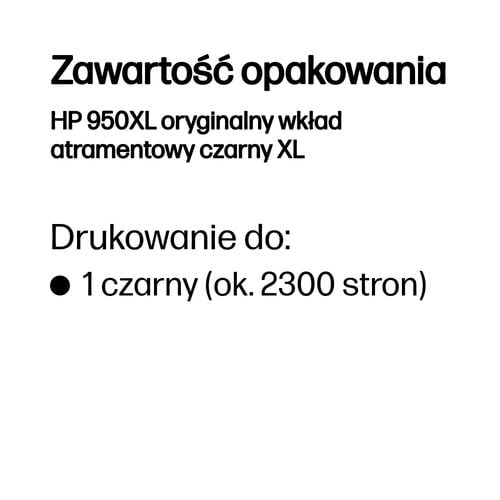 Tusz HP 950XL Black na Arena.pl