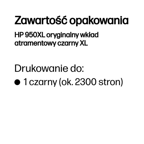 Tusz HP 950XL Black zdjęcie 7