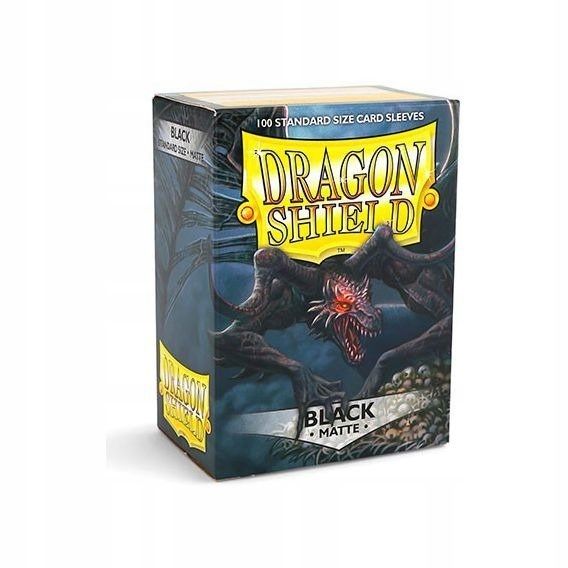 Koszulki na karty Dragon Shield Czarne Black Matte zdjęcie 5