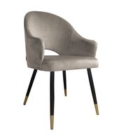 Krzesło Velvet noga czarna/złota MG09