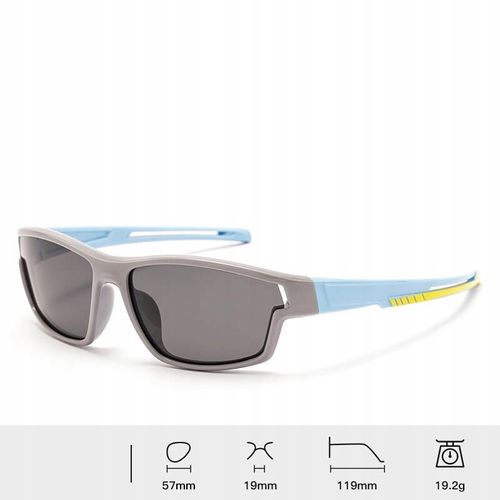 Dziecięce 5-9 lat Okulary przeciwsłoneczne z Polaryzacją dla dzieci SZARE na Arena.pl