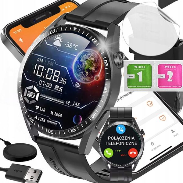 SMARTWATCH ZEGAREK MĘSKI POLSKIE MENU ROZMOWY SPORT SMART WATCH MĘSKI zdjęcie 9