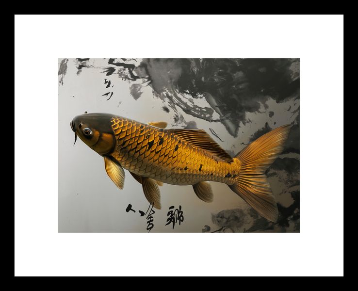 Plakat 18x13cm Spokojna Ryba Koi zdjęcie 3