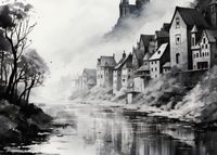 Plakat 70x50cm Mglisty Refleks