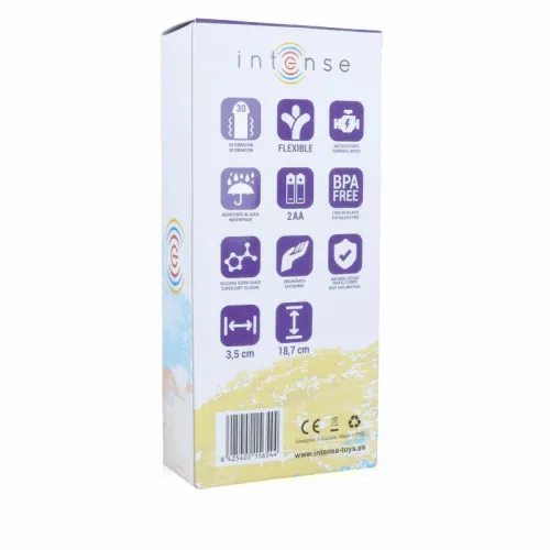 intense leo lilak - silikonowy model wibrujący, 30 trybow, elastyczny na Arena.pl