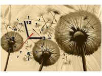 60CM 40CM ZEGAR OBRAZ DMUCHAWCE KREMOWYM TLE DRUK PŁÓTNO RAMA