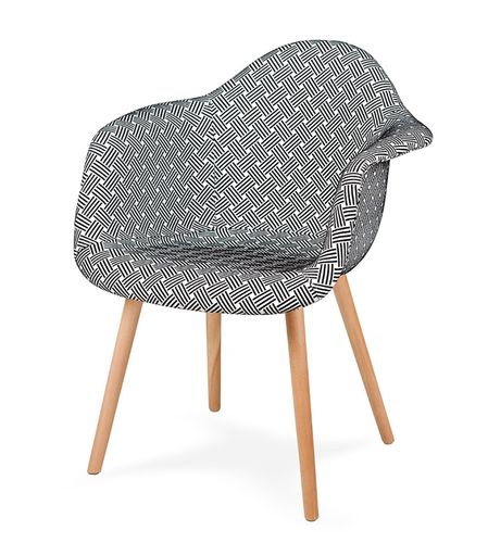 Fotel PLUSH splot - podstawa bukowa na Arena.pl