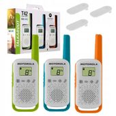 Krótkofalówki Walkie Talkie 3 Sztuki Zasięg Do 4Km Motorola T42