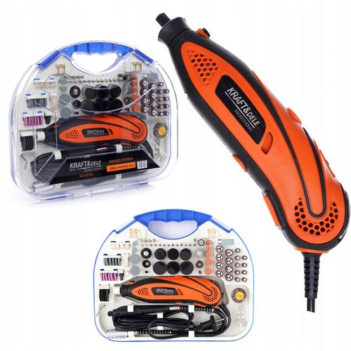 Mini Szlifierka Frezarka Wielofunkcyjna Kraft&Dele 230V 270W 210 Elementów na Arena.pl