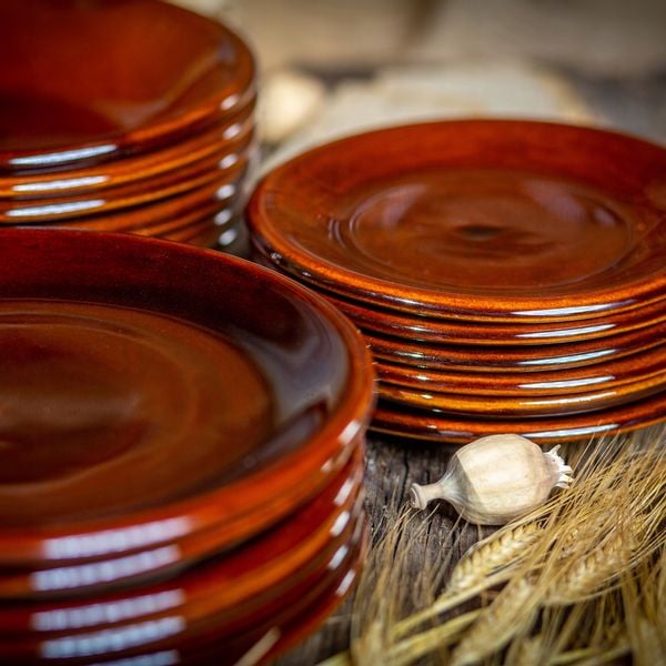 Kadax Talerz Deserowy do Ciasta Kamionka 19cm 4szt zdjęcie 6