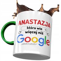 Kubek Zielony Dla Anastazji Przyjaciółki Prezent Z Nadrukiem Ze Zdjęciem