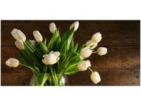 OBRAZ BUKIET JASNYCH TULIPANÓW KWIATY