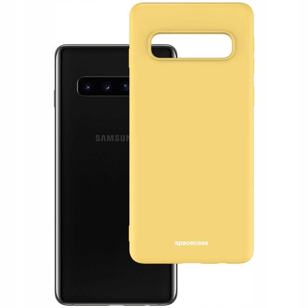 Spacecase Silicone Case Galaxy S10 Yellow zdjęcie 2