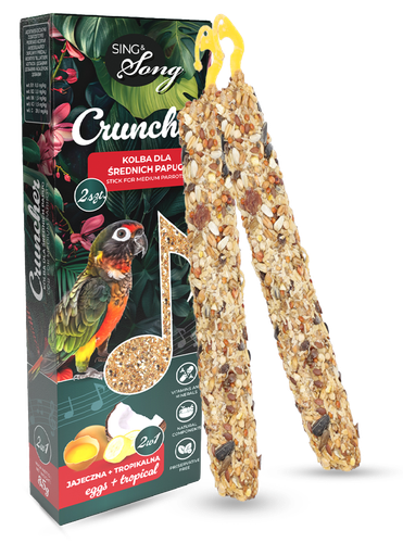 SING&SONG przysmak dla średnich papug 85g 2w1 jajeczny + tropikalny na Arena.pl