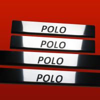 Listwa progowa VOLKSWAGEN POLO MK5 6R Stal nierdzewna 304 połysk  4szt