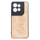 Drewniane Etui Bewood do Motorola Edge 50 Neo HARLEY PATENT ANIEGRE